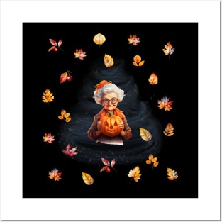 Halloween grandmother Posters and Art